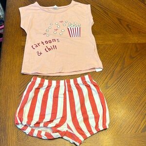 Toddler Two Piece Cartoons & Chill outfit! Size 3t!